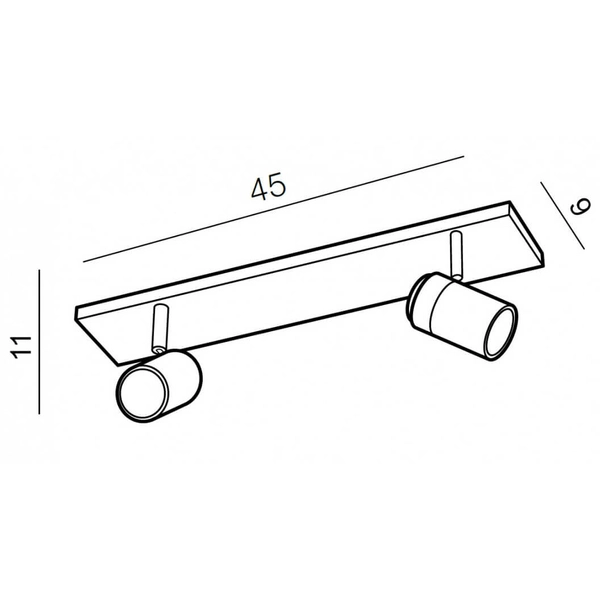 Salonowa lampa sufitowa Noemie tuby z regulacją chrom