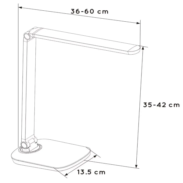 Biurkowa lampka Vario 24656/10/31 Lucide LED 8W 2700K regulowana biała