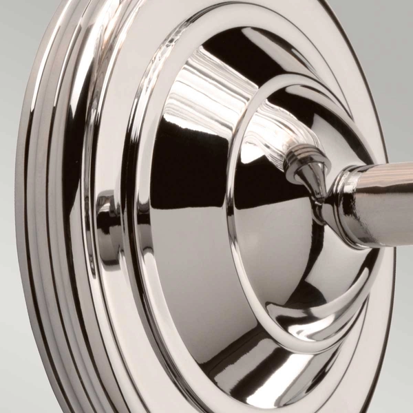 Ścienny kinkiet retro Austen BATH-AUSTEN1-PN szklany nikiel przezroczysty