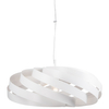 Wisząca lampa Vento 1134 Zumaline okrągła nad stół biała