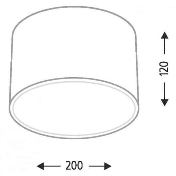 Plafon LAMPA sufitowa ZAMA 7035 Shilo natynkowa OPRAWA LED 15W 3000K okrągła biała