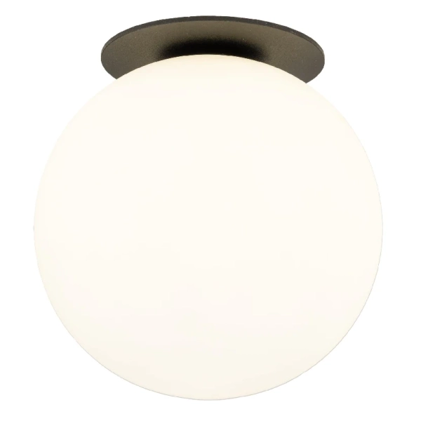 Sufitowa lampa podtynkowa Vos 1 10963 opalowa kula czarny