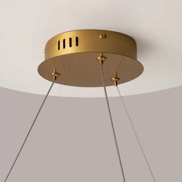 Lampa pierścieniowa wisząca Krone P097PL-L45BS3K LED 45W 3000K mosiądz