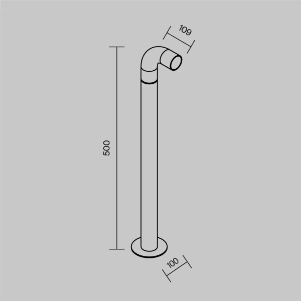 Podłużna lampa ogrodowa Sleek O477FL-L2GF3K LED 2W 3000K IP65 grafit