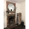 Industrialny stojak na drewno Kaja Home KS-13 STOJAK WOOD M metalowy czarny