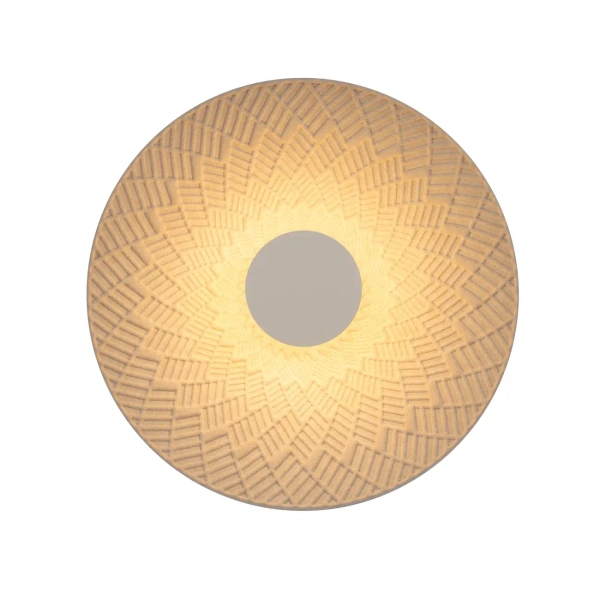 Naścienna lampa filcowa MISAKI W0457 kremowa beżowa LED 6W 3000K kopuła do jadalni