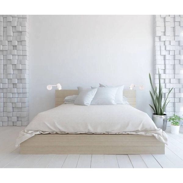 Regulowana lampa ścienna Snow LP-731/1WL WH sypialniany kinkiet do czytania biały