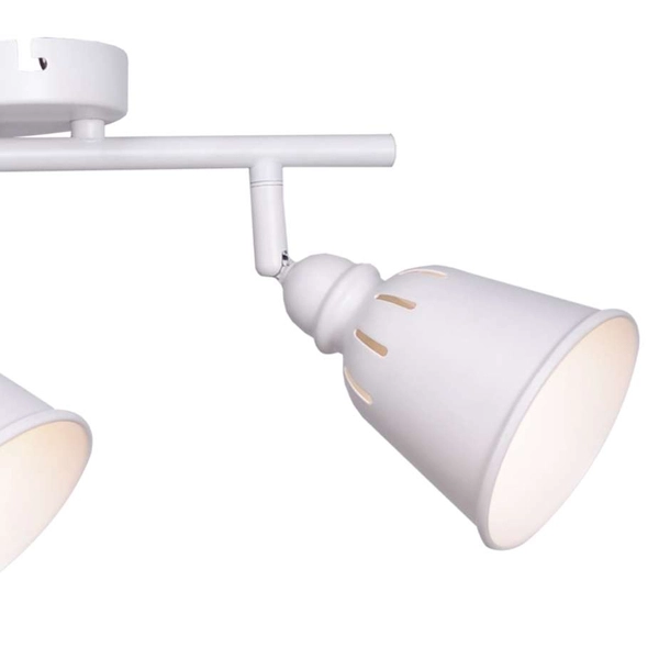 Plafon LAMPA sufitowa FIONA 2 311023 Polux metalowa OPRAWA industrialne reflektorki białe