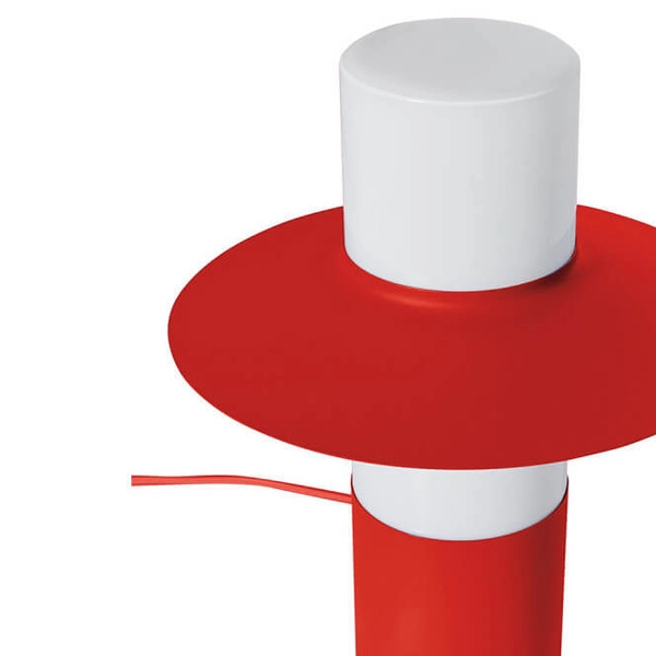 Sypialniana lampka nocna Caponio CPS11212P1 kapelusz pomarańczowy czerwony