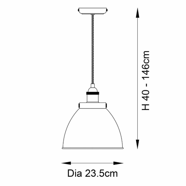 Lampa wisząca nad wyspę kuchenną Franklin 98745 Endon kopuła mosiądz