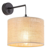 Kinkiet ekologiczny okrągły Juta 6858 TK Lighting rustykalna brązowa