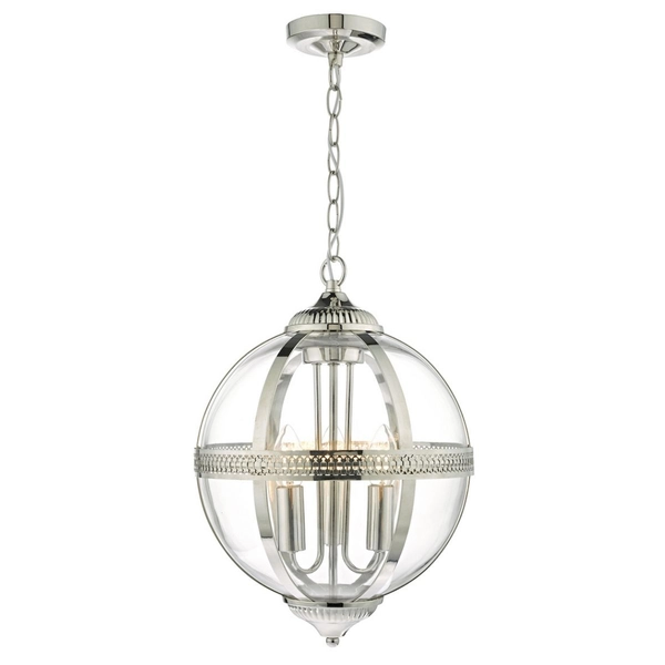 Lampa wisząca Vanessa VAN0338 Dar Lighting ball kula nikiel