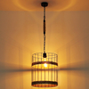 Skandynawska LAMPA wisząca HALIA 15673H1 Globo tuba OPRAWA metalowa ZWIS okrąły loftowy brązowy czarny