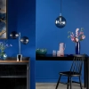 Loftowa wisząca lampa Ripple SP71-RIP8810 szklana kula chrom przydymiony
