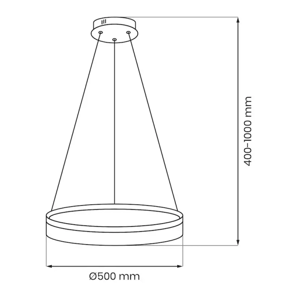 Glamour wiszący żyrandol Gala ML2242 LED 25W 4000K do salonu srebrny