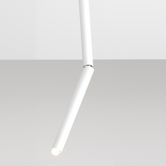 Biała lampa sufitowa Stick 1084PL_G_M Aldex regulowana minimalistyczna tuba