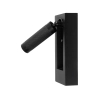 Regulowany ścienny kinkiet CORE czarny W0430 LED 3W 3000K tubka