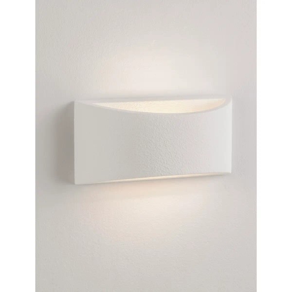 Gipsowa lampa ścienna CENVARO LE45573 do salonu biała