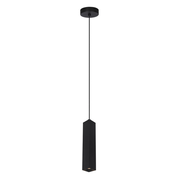 Kuchenna lampa zawieszana Tecno PND-37492-1-BK Italux tubka czarna