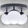 Plafon LAMPA sufitowa SFERA MLP8858 Milagro kulista OPRAWA metalowa kule balls czarne białe