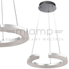 LAMPA wisząca BLUNDER MD1202214-1B Italux okrągła OPRAWA metalowa LED 24W 3000K zwis chrom biały