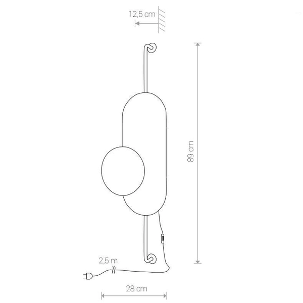 LAMPA ścienna WHEEL LUX 8430 Nowodvorski drewniana OPRAWA kinkiet dysk czarny złoty