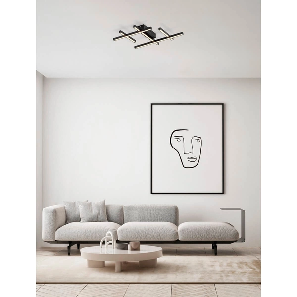 Ledowy plafon ramki TUMBES LE44475 LED 42W 3000K ściemnialny czarny