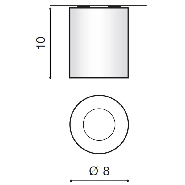 Sufitowa lampa Aro AZ2559 tuba do przedpokoju metalowa biała