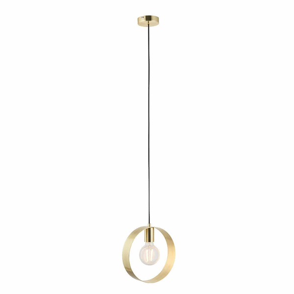 Pierścieniowa lampa zwisająca Hoop 81921 Endon nad stół loftowa mosiądz