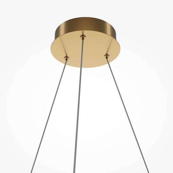 Lampa wisząca Breeze MOD281PL-L45BS3K LED 45W 3000K przezroczysty mosiądz