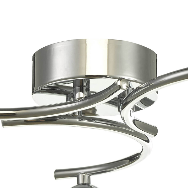 Sufitowa lampa szklana Nakita NAK5350-04 okrągła kule balls chrom