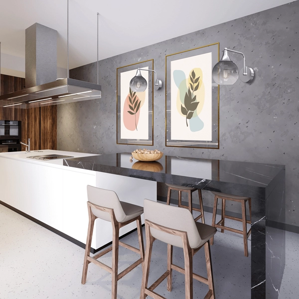 Lampa ścienna Monte MLP8319 łezka przydymiona srebrna