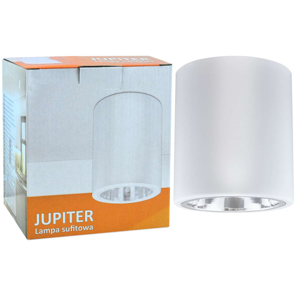 Natynkowa LAMPA stropowa JUPITER 13 307187 Polux downlight OPRAWA sufitowa TUBA metalowa biała