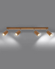 Regulowana lampa sufitowa SL.1031 drewniane spoty do holu