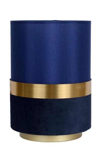 Lampka stołowa Tusse 10508/01/35 Lucide LED 5W tuba niebieska mosiądz