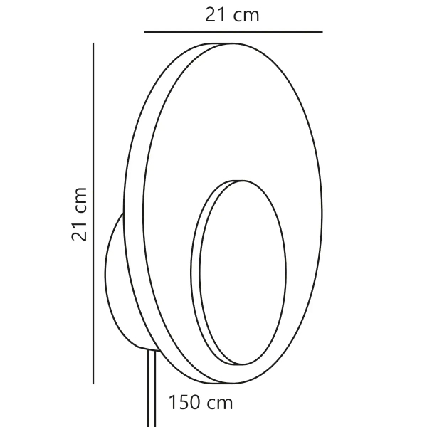 Ścienna lampa okrągła Marsi 2312351023 LED 7W 3000K zielony
