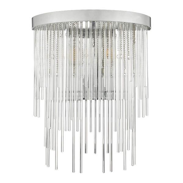Lampa ścienna Isla ISL0950 Dar Lighting metal szkło srebrna przezroczysta
