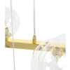 Lampa wisząca molekuły ALURE MSE1501100551 do salonu złote przezroczyste