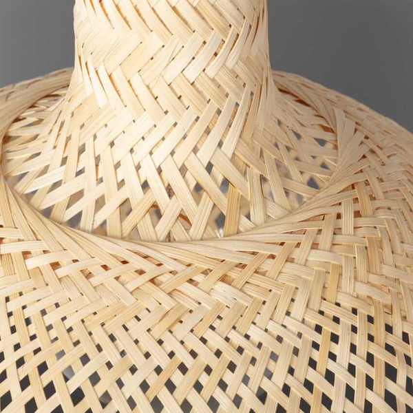 Pleciona lampa bambusowa Boho ABR-NLW29-BH-E27 Abruzzo wisząca naturalny