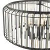 Szklana lampa wisząca Naeva NAE0422 Dar Lighting przezroczysta czarna
