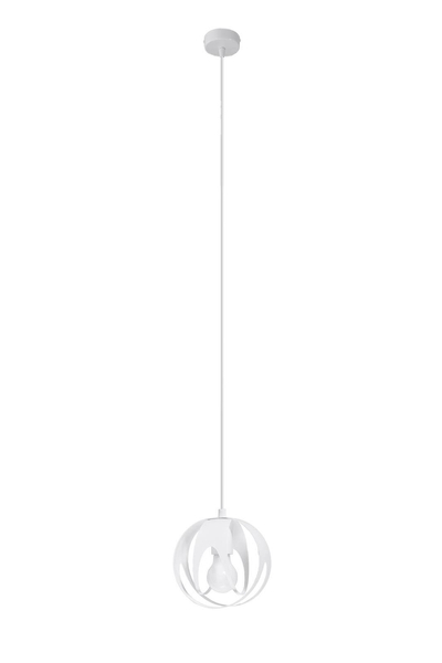 Wisząca lampa kuchenna SL.1083 biała kula nad wyspę