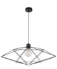 Industrialna lampa wisząca Vario do jadalni druciana czarna