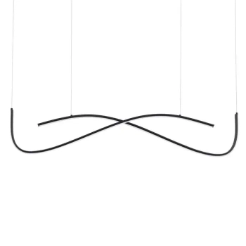 Wisząca lampa ze zmienną barwą CIRVELA LE45486 LED 27W 2700-4000K czarna