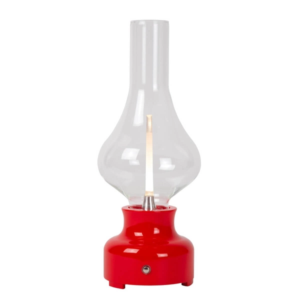 Stołowa lampka Jason 74516/02/32 Lucide LED 2W 3000K czerwona przezroczysta