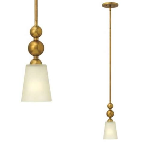 LAMPA wisząca HK-ZELDA-P-A-VS Elstead HINKLEY zwis szklana OPRAWA retro ZWIS podłużny mosiądz biały