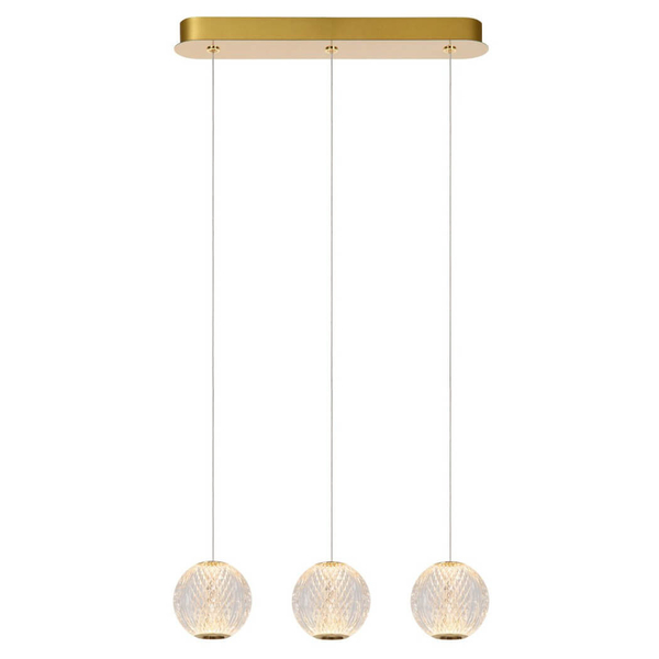 Wisząca lampa nad stół CINTRA 13499/12/60 LED 12,6W 2700K złoty mosiądz