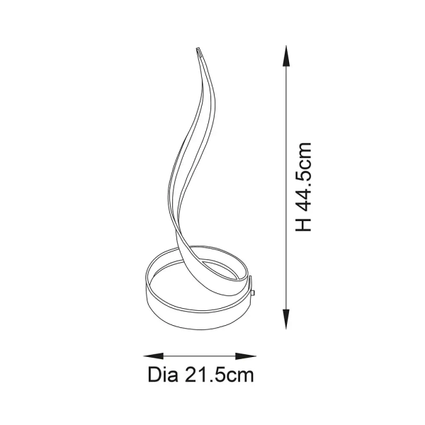 Stołowa lampa spirala Aria 95842 LED 18W 3000K do salonu złoty
