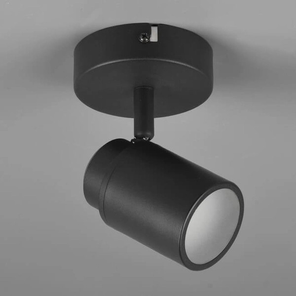 Regulowany reflektorek ścienny BRISA DL132880400 IP44 czarny