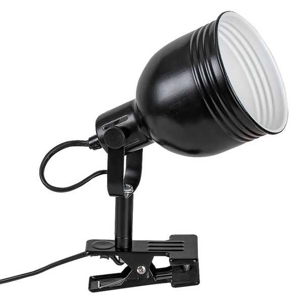 Loftowa lampa na klips Flint 3092  czarna lampka ruchoma z włącznikiem