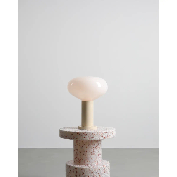 Kulista stołowa lampa do salonu Flo Table Cream M 7000B9_M beżowa